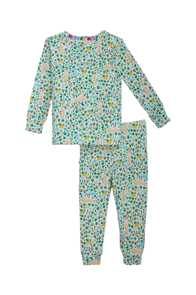 Magnetic Me Modal Long Sleeve PJ - Bunny Garden