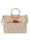 HOBO Sheila Medium Satchel - Cream Raffia