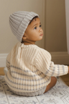 Quincy Mae Rex Sweater - Fog Stripe