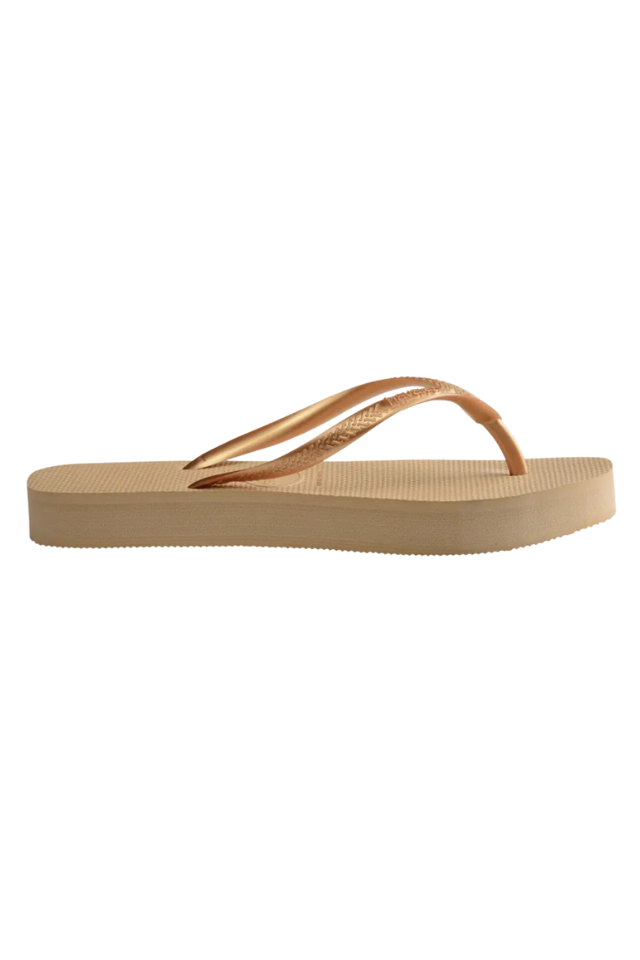 Havaianas Slim Flatform Sandal - Golden