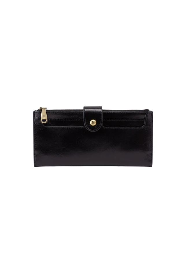 Hobo Dunn Continental Wallet -  Black