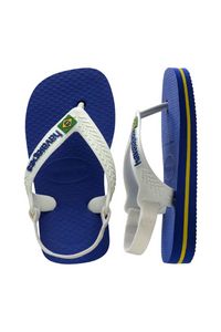 Havaianas Baby Brazil Logo Sandal - Marine Blue