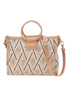HOBO Sheila Medium Satchel - Cream Raffia