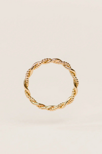 Able Braided Twist Ring - Gold Filled