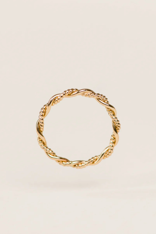 Able Braided Twist Ring - Gold Filled