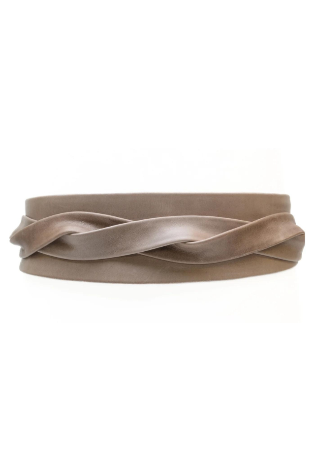 Ada Collection Wrap Belt - Taupe