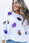 MS Millie Sweatshirt - Purple & Gold