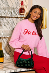 Shiraleah Fa La La Sweater - Bubblegum