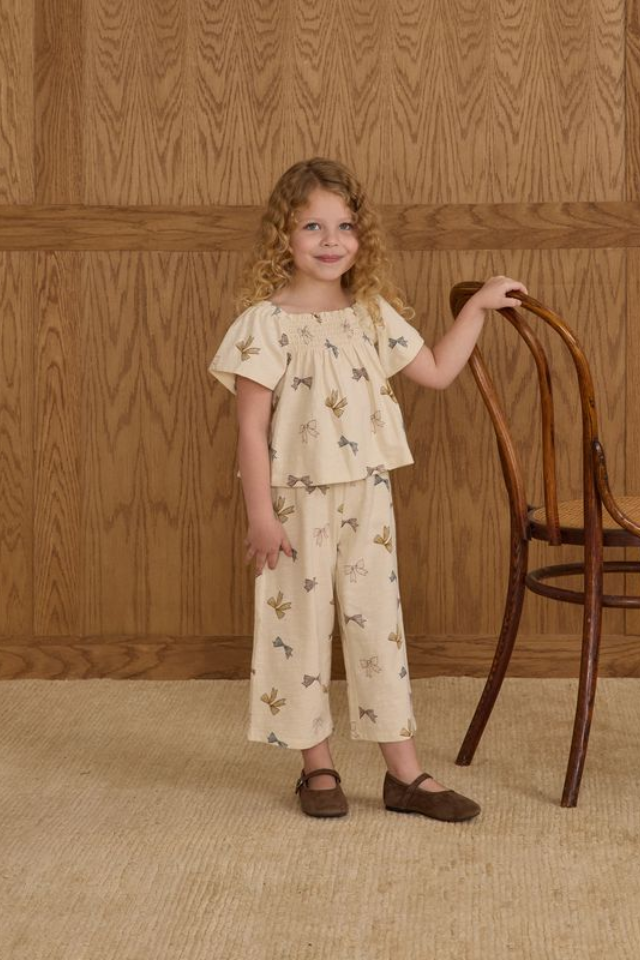 Rylee + Cru Wide Leg Pant - Bows