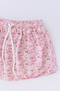 Studio Smocks Elephant Skort - Red/White