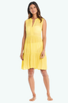 Bleu Short Dress - Chartreuse