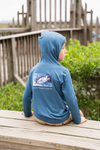 Saltwater Boys Tuna Performance Hoodie UPF 50+ - Blue
