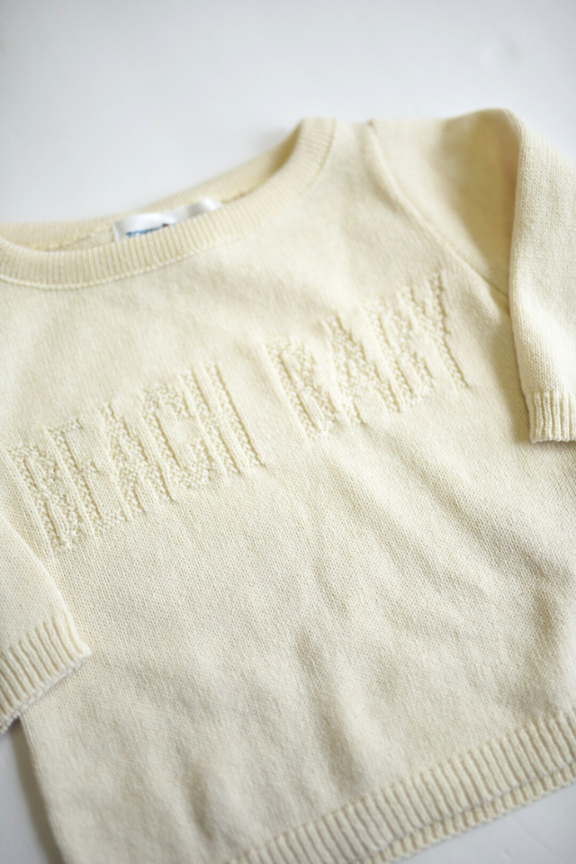 Beach Baby Jacquard Crew