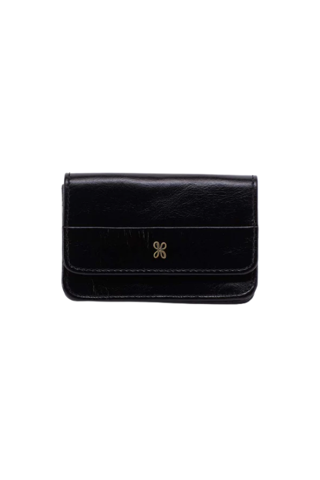 Hobo Jill Flap Card Case - Black