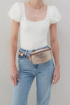 HOBO Fern Belt Bag - Pink Gold Metallic