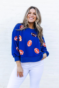 MS Millie Sweatshirt - Blue & Orange