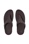 Fit Flop Lulu Crystal Embellished Toe-Post Sandals - Metallic Chocolate Brown