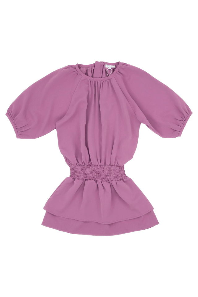 Pleat Rory Dress - Magenta