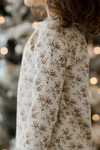 Rylee + Cru Organic Long Sleeve Pajama Set - Holiday Floral