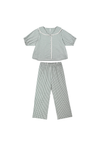 Rylee + Cru Ruffle Pajamas - Evergreen Gingham