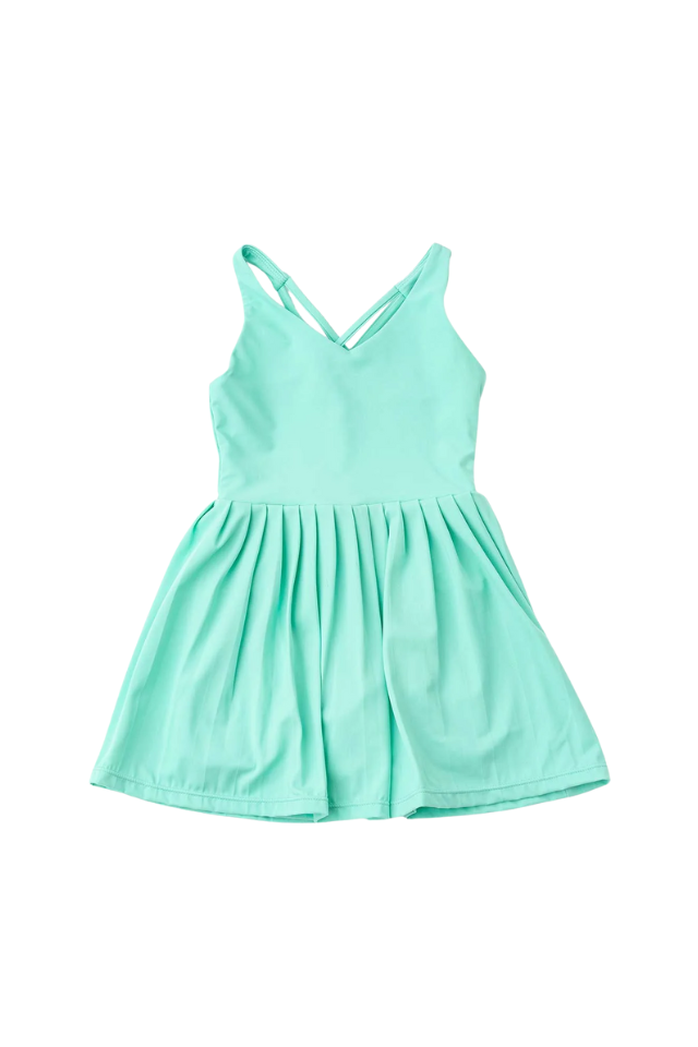 SC Pleated Active Dress - Green