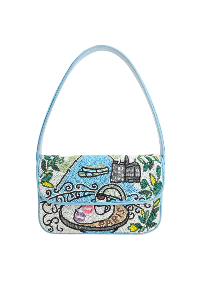 A&B Paris Embellished Shoulder Bag