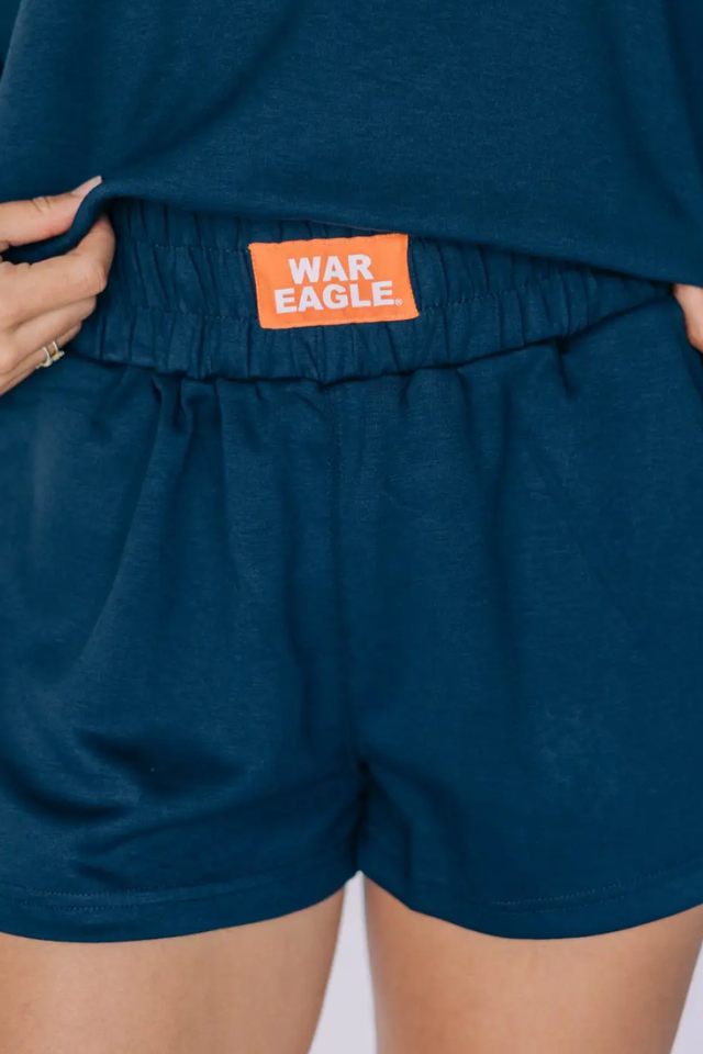 Scarlet & Gold Ava Airy Shorts - Auburn