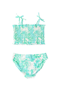 SC 2pc Smocked Swimsuit - Charming Rose