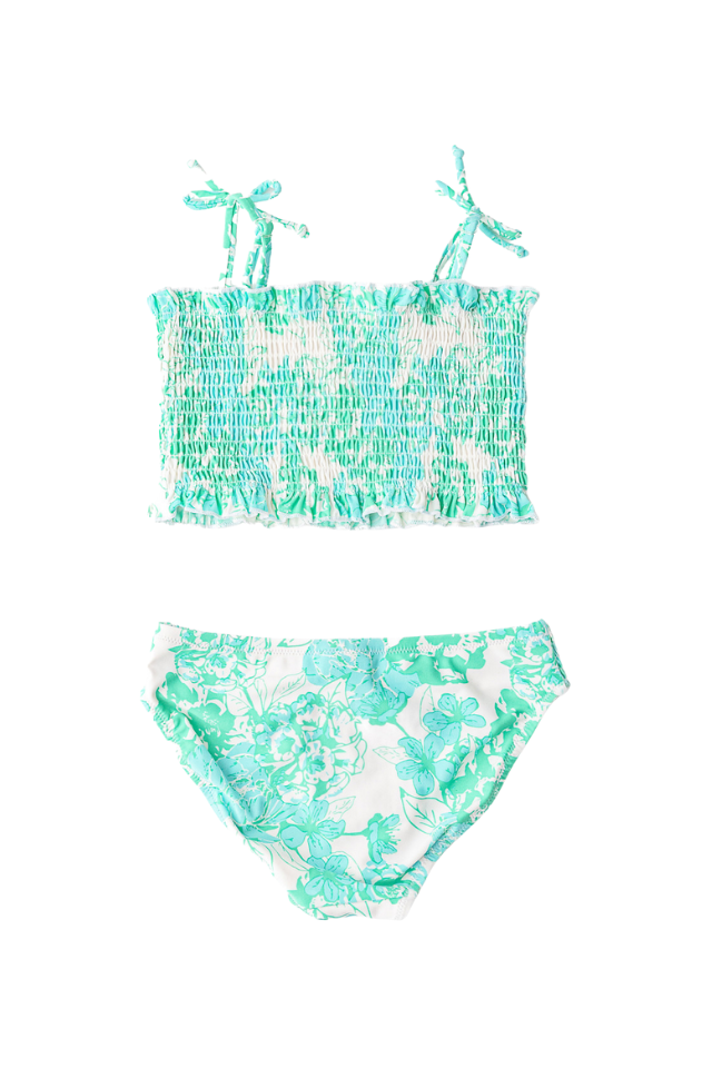 SC 2pc Smocked Swimsuit - Charming Rose