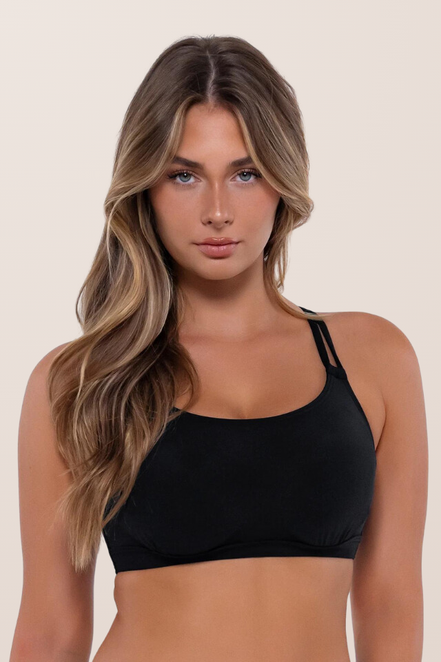 Sunsets Taylor Bralette - Black