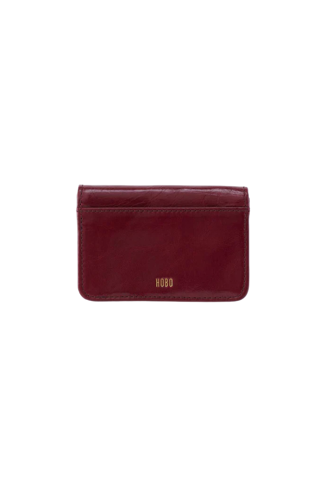Hobo Jill Flap Card Case - Saddleberry