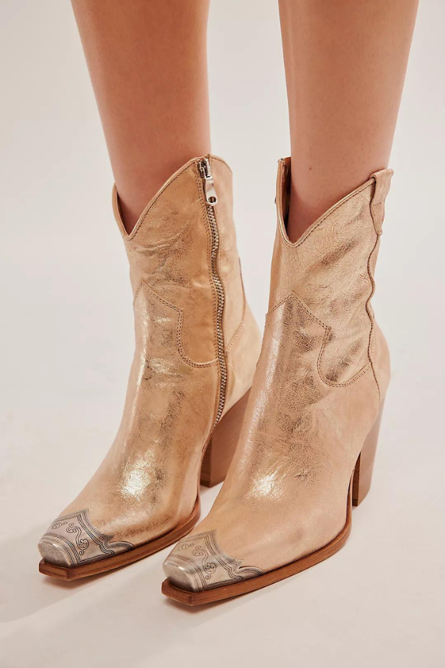 Free People Brayden Western Boot - Champagne