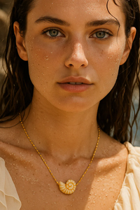 Ellie Vail Kelley Shell Necklace - Gold