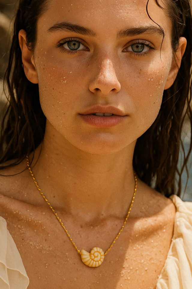 Ellie Vail Kelley Shell Necklace - Gold