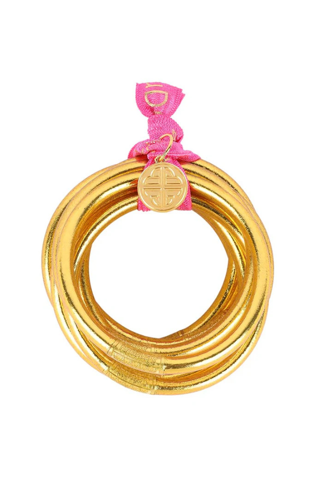 BuDhaGirl All Weather Bangles Set of 9 - Gold