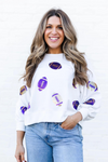 MS Millie Sweatshirt - Purple & Gold