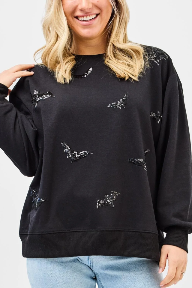 MS Sarah Sweatshirt - Bats