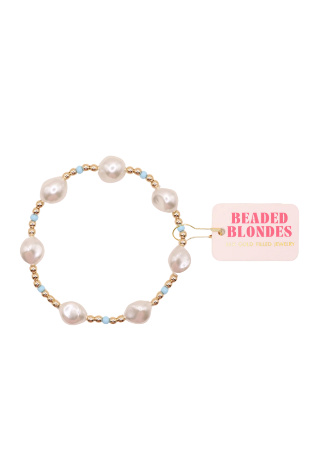 Beaded Blondes Powder Blue Sadie Bracelet