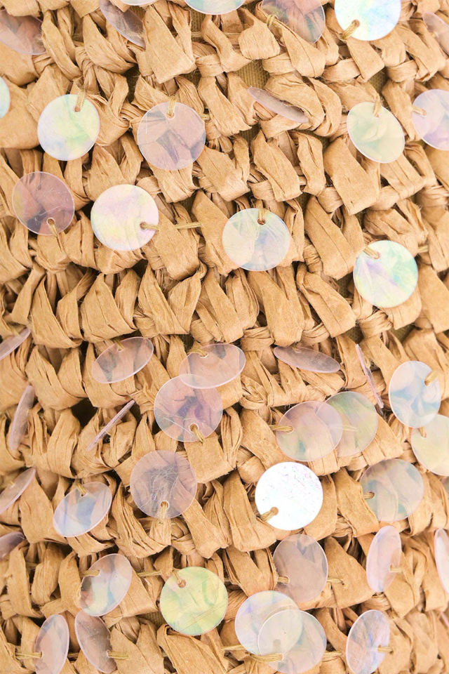 A&B Ocean Whimsy Raffia Fish Bag