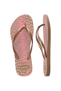 Havaianas Kids Slim Animal Sandal - Rose Gold/Metallic Rose