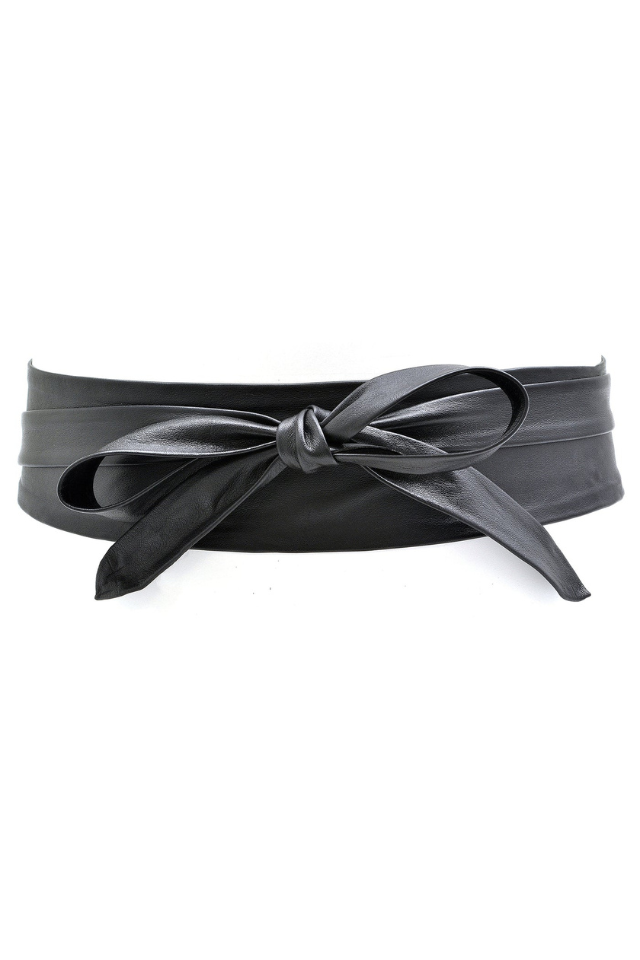 Ada Collection Wrap Belt - Black