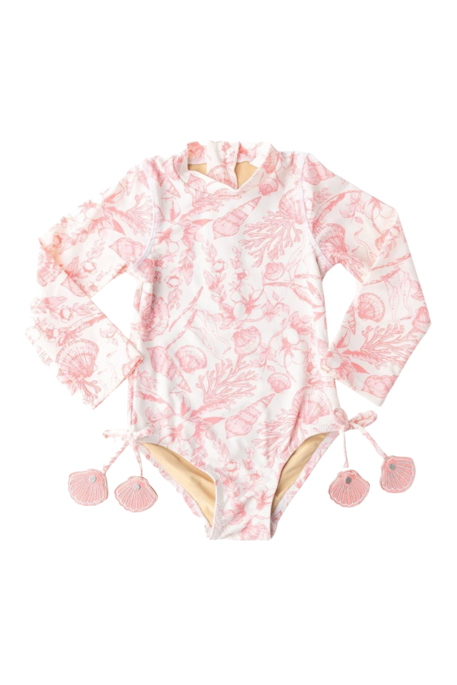 SC Long Sleeve 1pc - Seaside Toile