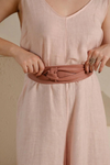 Ada Collection Wrap Belt Suede - Cinder Rose