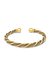 Ellie Vail Raven Twist Mesh Cuff Bracelet - Gold