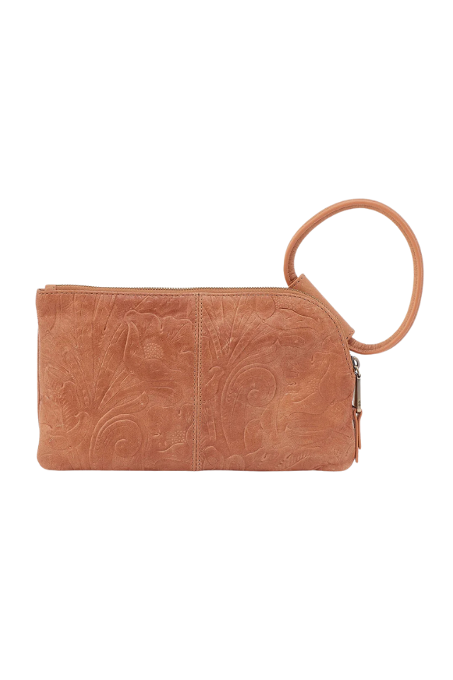 HOBO Sable Wristlet - Saddle Tooled Emboss