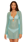 Becca Golden Crochet Tunic - Oasis