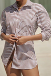 Sanctuary Swim Oversized Beach Button Down Shirt - Bronze Babe