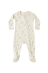 Quincy Mae Bamboo Zip Footie - Trees