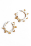 Sunshine Tienda Natural Bead Hoops