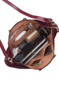 Hobo Sheila Large Crossbody - Prairie Garnet